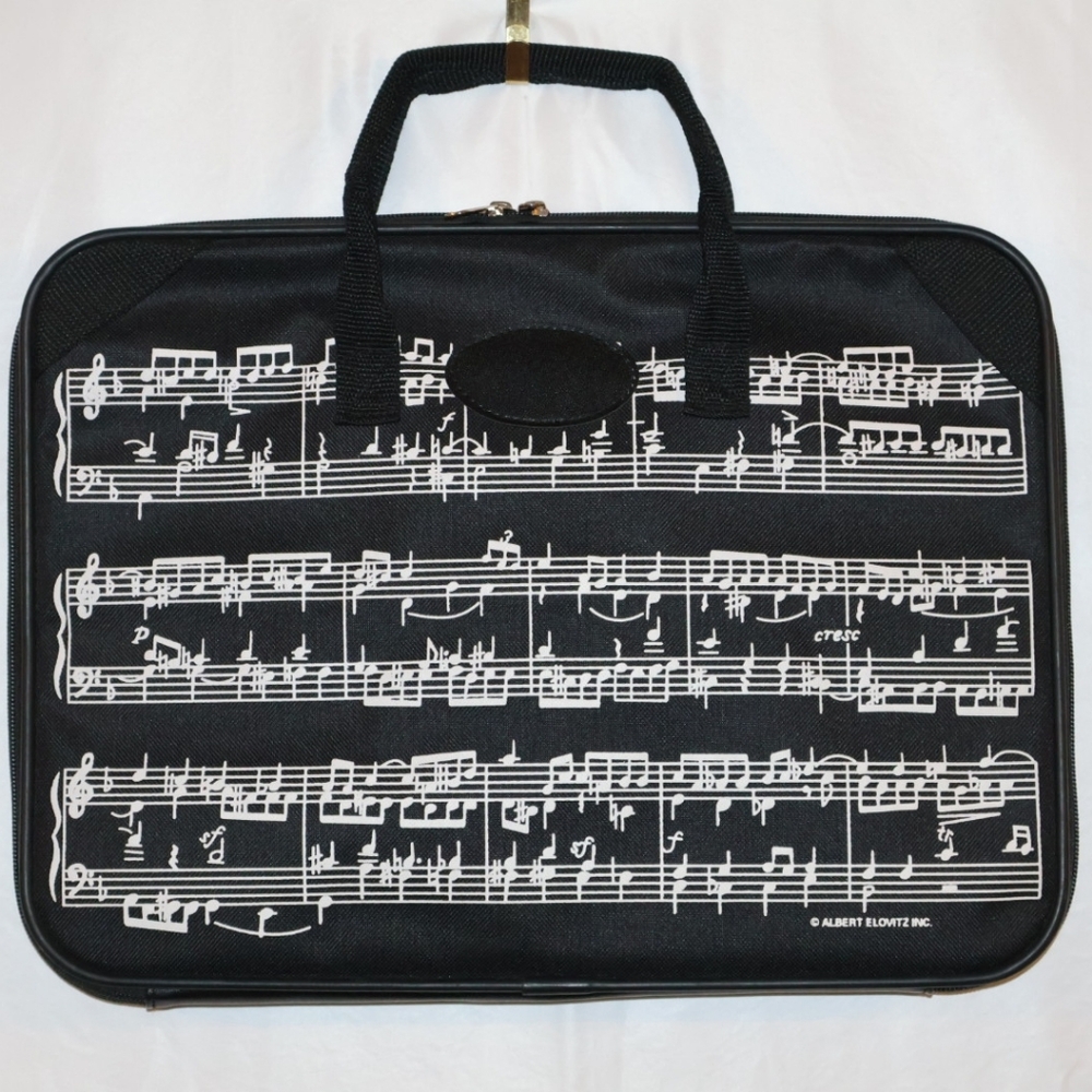 Albert Elovitz Inc. Black Sheet Music Briefcase/Laptop Case.
